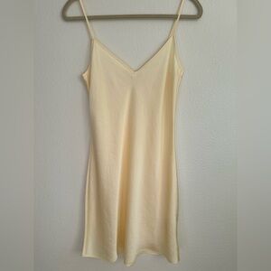 Wilfred Light Yellow Slip Dress